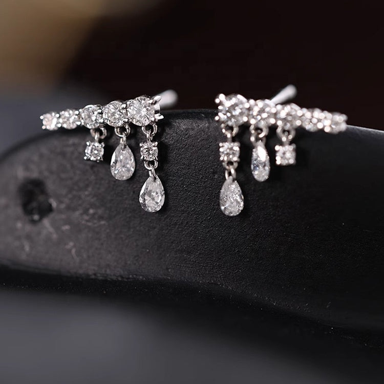 Alina Row Earrings