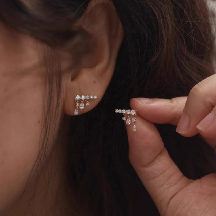Alina Row Earrings