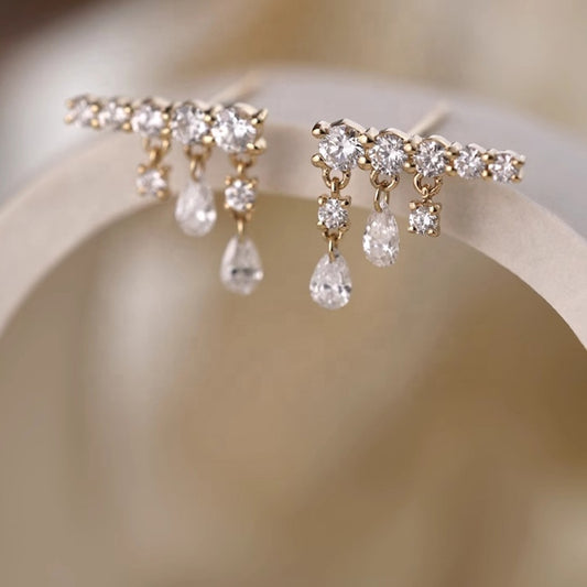 Alina Row Earrings